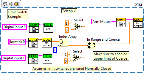 LabVIEW Limit Switch Example