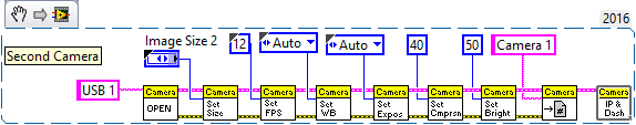 LabVIEW Second Camera Example