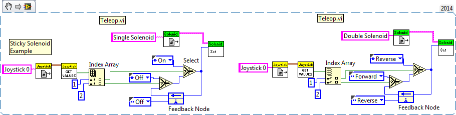 LabVIEW Sticky Solenoid Example