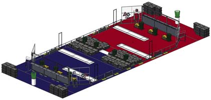 2015 FIRST Robotics Competition Recycle Rush field